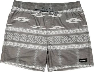 Hooey Mens Big Wake 6.5 Aztec Board Shorts In Charcoal