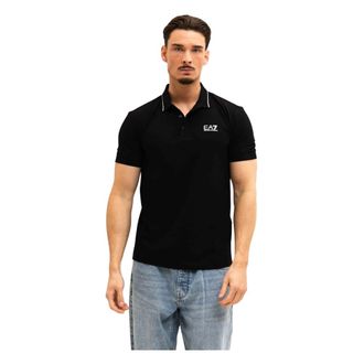 Emporio Armani Polo Shirt - Heren - Polos - Zwart - S - Katoen - Tops