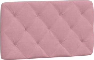 vidaXL Cabecero De Cama Acolchado Terciopelo Rosa 90 Cm Vidaxl