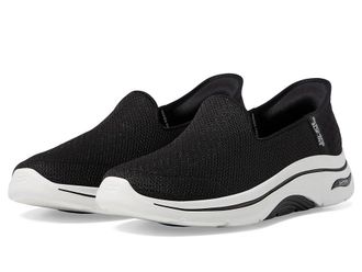 Skechers Go Walk Arch Fit 2.0 Delara Hands Free Slip-Ins Womens Shoes Black/White : 10.5 B - Medium, Textile