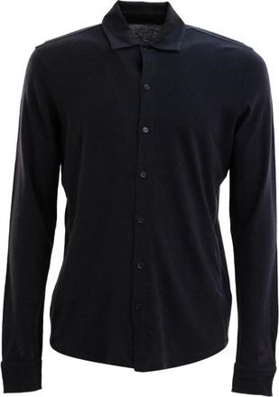 Majestic Filatures Camicia a maniche lunghe - Nero