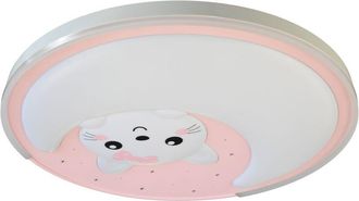 OEM L&aacute;mpara De Techo Mooncat Rosa 34w Led
