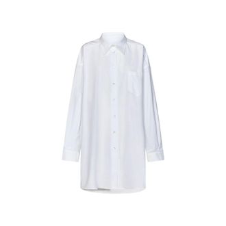 Maison Margiela White Cotton Womens Blouse