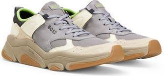 BOSS Asher Runn Sneaker in Lt Bge at Nordstrom Rack, Size 8Us / 7Uk