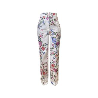 Liu Jo Straight Trousers, female, Multicolor, Size: S Straight Trousers