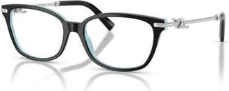 Tiffany & Co. 51mm Rectangle optical glasses in Black at Nordstrom
