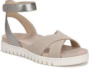 Vionic Uptown Merced Platform Sandal in Cobblestone Multi at Nordstrom Rack, Size 10.5