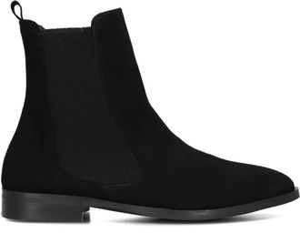 Stefano Lauran Zwarte Su&egrave;de Enkellaarzen - Dames - Chelseaboots - Zwart - 37 EU - Su&egrave;de - Schoenen