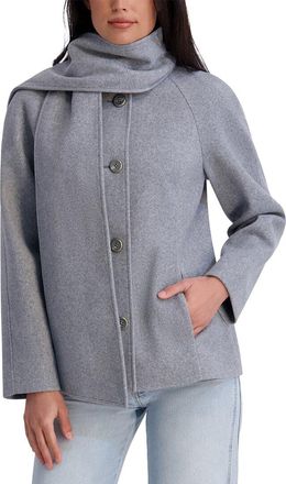 Kensie Scarf Neck Coat