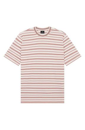 Paul Smith Casual Fit Stripe Organic Cotton T-Shirt in Off White at Nordstrom, Size Xx-Large