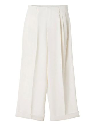 Lanvin Broek met geplooide details - Wit