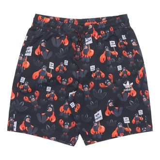 adidas Mens adidas Casual Cozy Sports Black Shorts HA4697