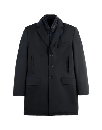 Fay Tailored Blue Stretch Db Coat