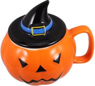 OEM Taza De Cer&aacute;mica De Halloween, Hermosa Taza De Viaje, T&eacute;, Con Asa C&oacute;moda, Perfecta Para La Decoraci&oacute;n Y Celebraci&oacute;n De Halloween, 260 Ml, Naranja