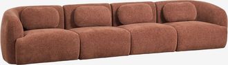 Sklum Sof&aacute; Modular De 4 Piezas En Chenilla Coquette Sklum