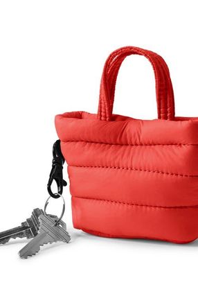 Lands End Mini Canvas Tote Charm in Sunset Poppy at Nordstrom