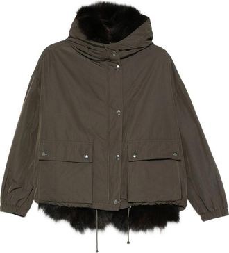 Martyl&ograve; Fur-trimmed Hooded Jacket