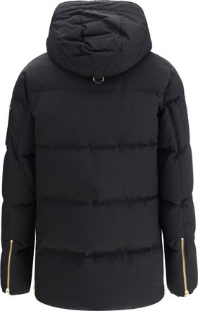 Moose Knuckles Mens Gold Series 3q Shearling Jacket Blk W-Blk Sh Cotton; Nylon W/blk