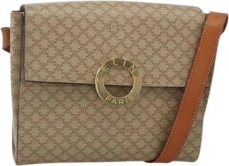 Celine Pre-owned Cross Body Bags, female, Beige, Size: ONE SIZE Pre-owned Vintage Shoulder Bag