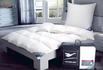 Haeussling Daunenbettdecke &raquo;K&ouml;nigstraum - First Class&laquo; warm F&uuml;llung 90Daunen10Federn 1 Stk. tlg. Hohenstein gepr&uuml;ft