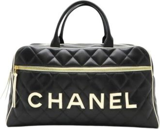 Chanel Vintage, unisex, Zwart, ONE Size, Leer, Pre-owned Leather chanel-bags