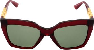 Versace Green Square Ladies Sunglasses VE4418 388/2 56
