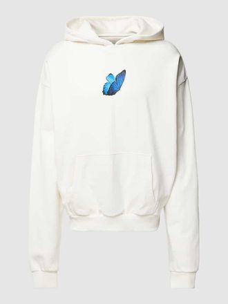 Mister Tee Mister Tee Hoodie mit Motiv-Print Modell LE PAPILLON in Offwhite, Größe XS
