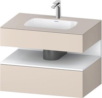 Duravit Qatego Lavabo Encastrado Con Base De Lavabo Consola, - Duravit