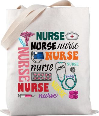 Generic Nurse Tote Bag Nurse Elements Merch Nurse Life Tote Bag Nursing Gift Nurse Appreciation Gift (Nurse Life TOTE)