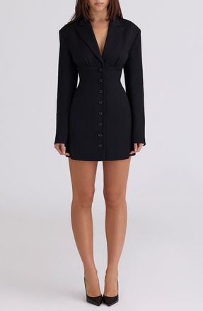 House of CB Georgia Mini Jacket Dress in Black at Nordstrom, Size X-Small