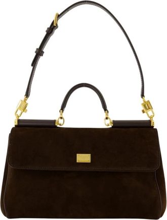 Dolce & Gabbana My Sicily Handtas - Dames - Handtassen - Bruin - ONE Size - Leer - Tassen