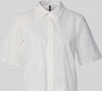 Vero Moda Relaxed Fit Hemdbluse aus reiner Baumwolle Modell ELIZA in Weiss, Gr&ouml;&szlig;e XL