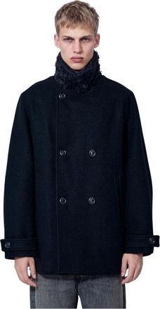 Our Legacy Peacoat Wage - - Coats - Uomo - Nero - XL