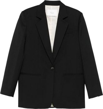 Tela Single-breasted Notched-lapel Blazer