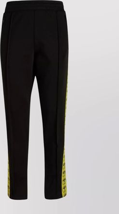 Moschino technical fleece jogger trousers with logoed bands