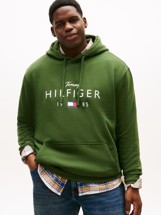 Tommy Hilfiger Big & Tall Hoodie BT-BRANDLOVE BIG HILFIGER, Herren, Gr. 3XL, mountain pine, Sweatware, Obermaterial: 77% Baumwolle, 23% Polyester, TOMMY HILFIGER BIG & TALL, re