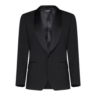 Dolce & Gabbana Blazers, male, Black, Size: L Sicily Blazer