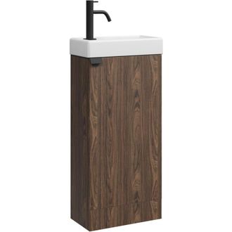 Badplaats Badplaats Mueble De Lavabo Orion 40 X 22 Cm - Marr&oacute;n Nogal - Mue