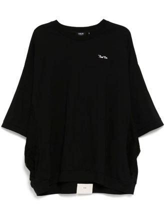 Five CM T-shirt con logo ricamato - Nero