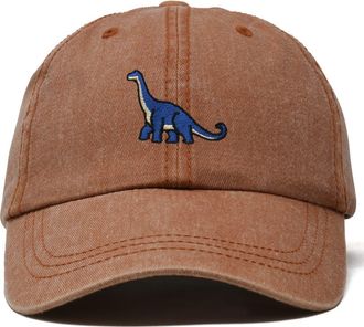 Dalix Brachiosaurus Dad Cap in Washed Orange at Nordstrom