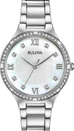 Bulova Classic Quartz White Dial Ladies Watch 96L262