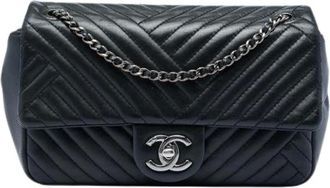 Chanel Borsa a spalla Chanel Pre-owned in agnello trapuntato - - Pre-owned - Donna - Nero - ONE SIZE