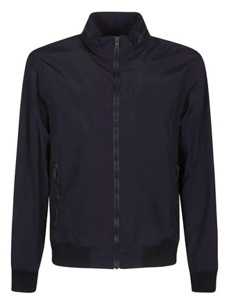 Fay Bomber a collo alto con zip - Blu
