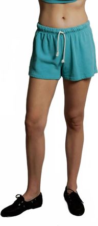 perfectwhitetee Layla Sweatshorts In Teal Blue