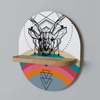 OEM Estante Ovalado Ciervo De Color