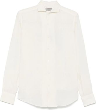Canali Camicia in lino - Bianco