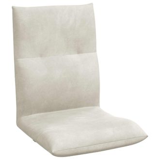 vidaXL Sill&oacute;n Ajustable Crema Terciopelo Vidaxl