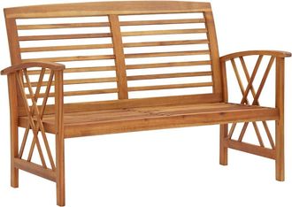 vidaXL Banco De Jard&iacute;n De Madera Maciza De Acacia 119 Cm Vidaxl