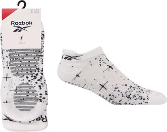 Reebok Unisex Technical Yoga Socks - Mens and Ladies, Soft Cotton, Low Cut Trainer, Socks, Arch Support, Seamless Toe, Cushioned, with Grips, 1 Pair Size Ran