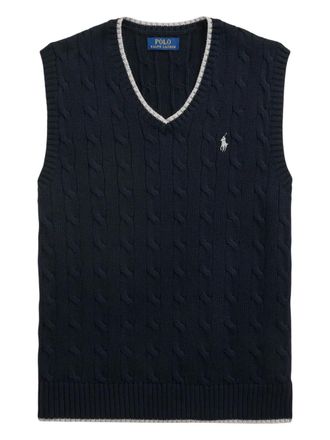 Polo Ralph Lauren cable-knit vest - Blue
